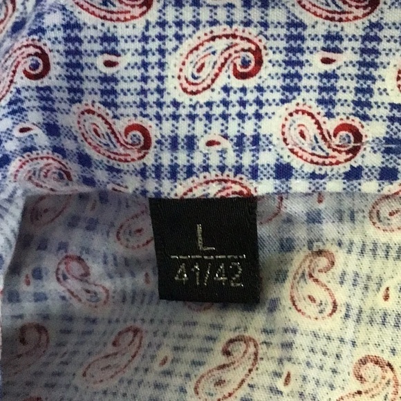 ZINGAL Riche paisley print button front shirt large - Picture 7 of 10